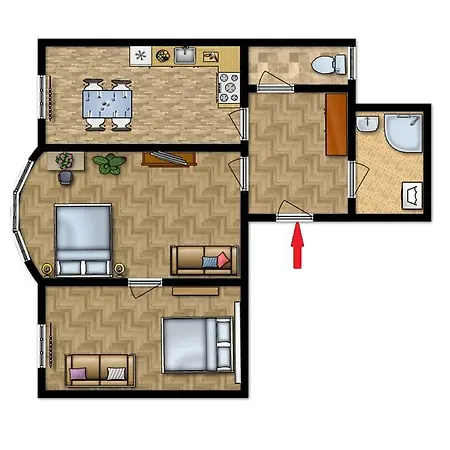 アパート Modern Apartment Navratilova 16 *